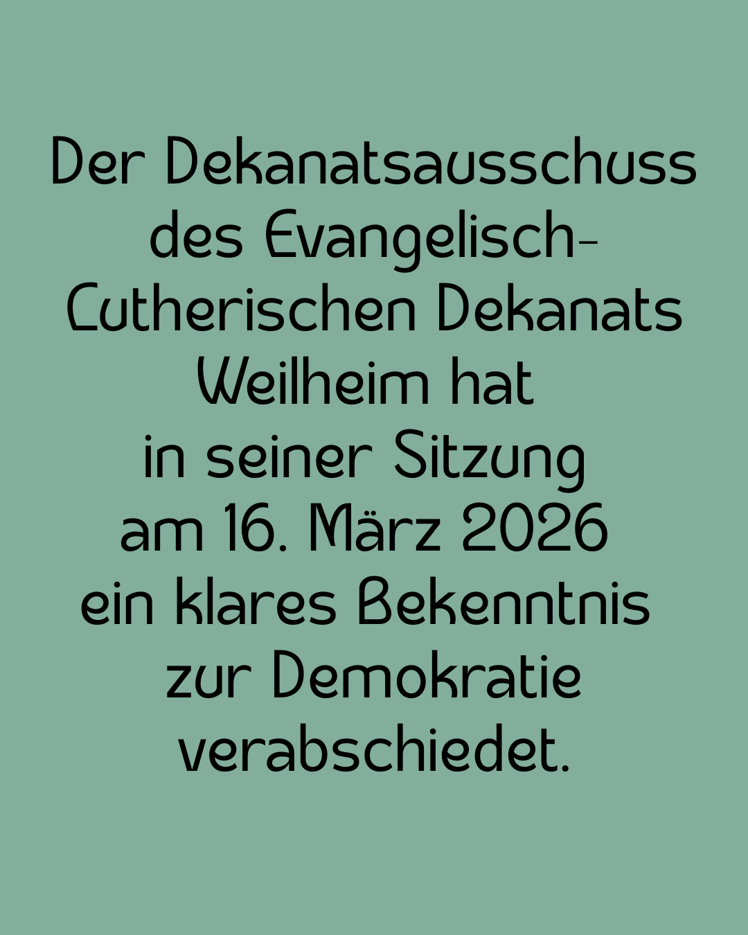 Beschluss Demokratiebekenntnis